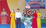 Chủ tịch UBND xã Nghĩa Đàn Nguyễn Đình An dự khai giảng năm học mới tại Trường mầm non Nghĩa Bình